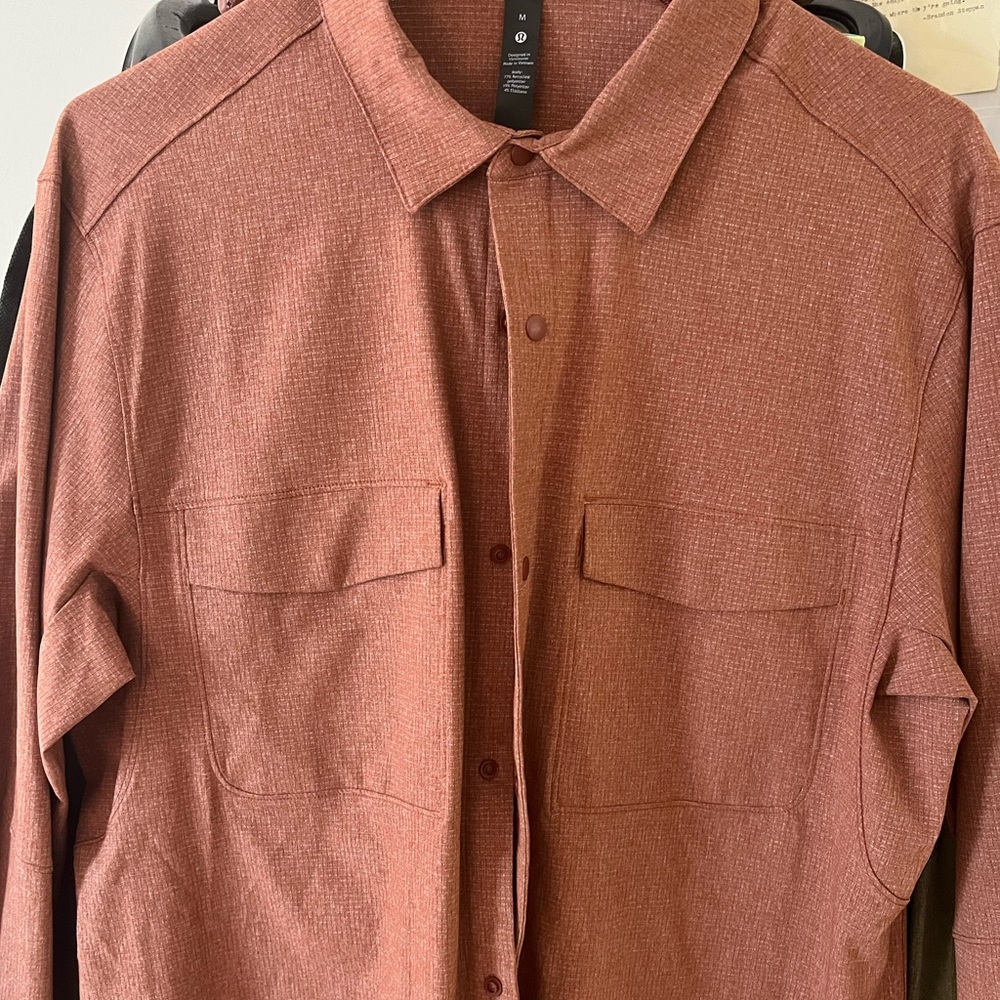 Lululemon Airing Easy Snap Button Long Sleeve Shirt